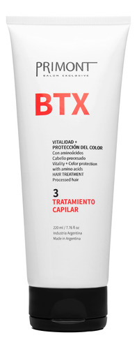 Primont Btx Máscara Pelo Reestructurante Revitalizante 220gr