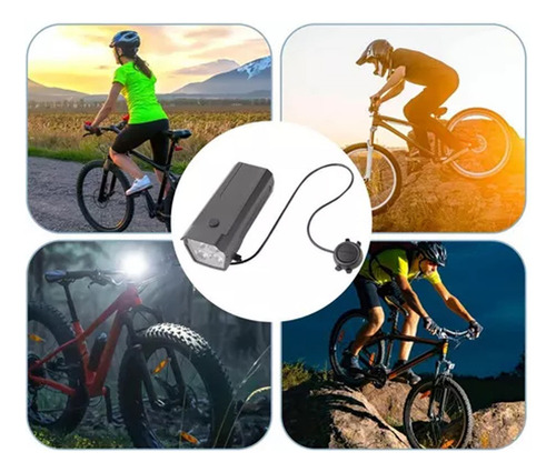 ** Luz Bicicleta Recargable Delantera Traser Claxon