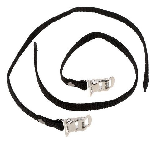 1 Par Pedal Clips De Pies For Bicicleta Ciclismo Correa De