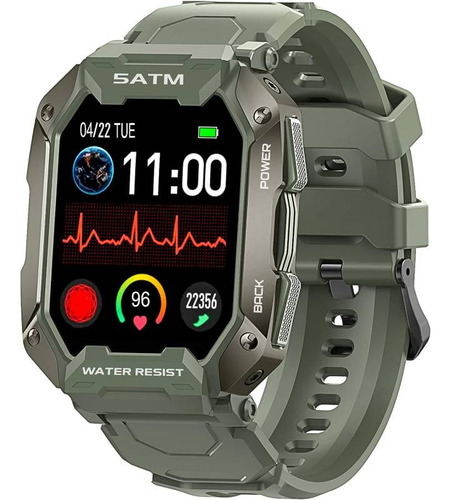C20 5atm Smartwatch Deportivo Negro Y Verde 