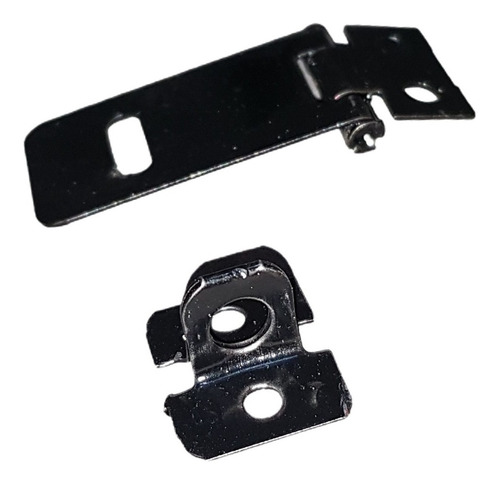 24 Trabas Porta Candado Hierro Charolado 1 1/2´´ - 38mm Color Negro