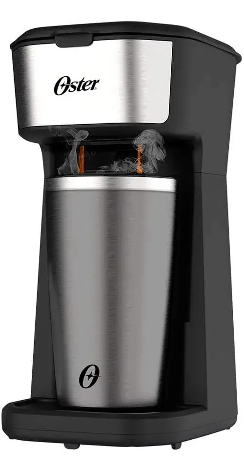 Cafeteira Elétrica 2Day Inox 2 em 1 com Copo Térmico OCAF200 Oster