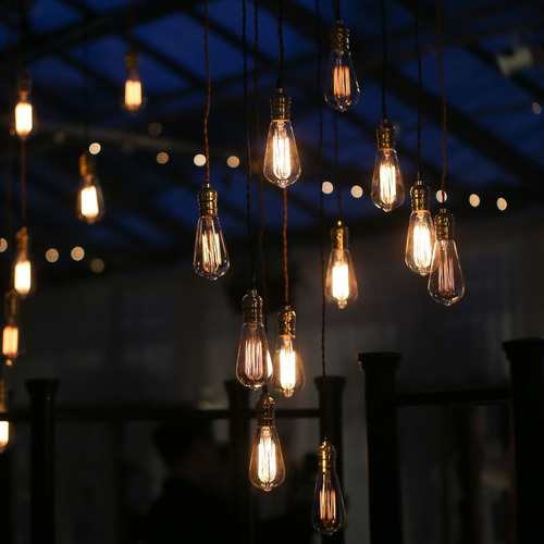 Imagen 5 de 5 de Bombillo Vintage Edison Led Ambar Pera. Exito Corp