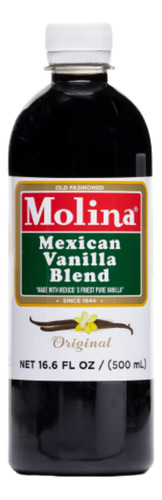 Mezcla De Vainilla Mexicana Por Molina Vainilla, 16.6 Oz (ex