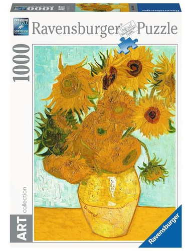 Imagen 1 de 3 de Puzzle 1000 Piezas Girasoles Van Gogh  Ravensburger 158058