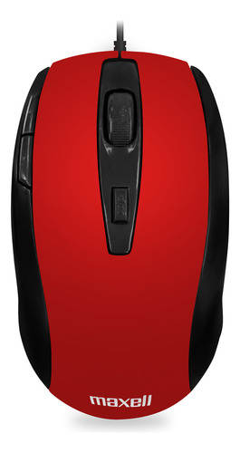 Mouse Óptico Maxell 5 Botones Mowr-105 Rojo