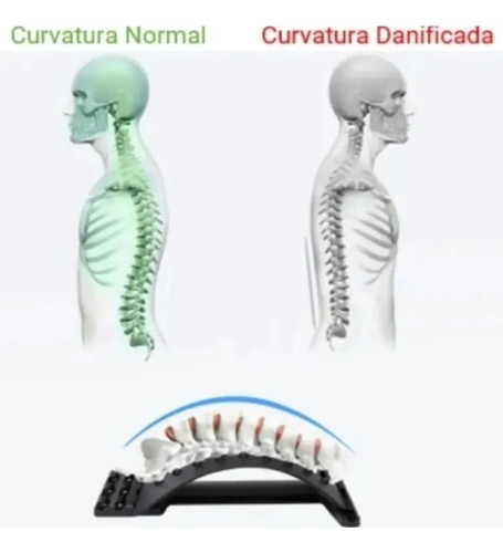 Suporte Lombar Alongador Coluna Alívio Dores Costas Massagem