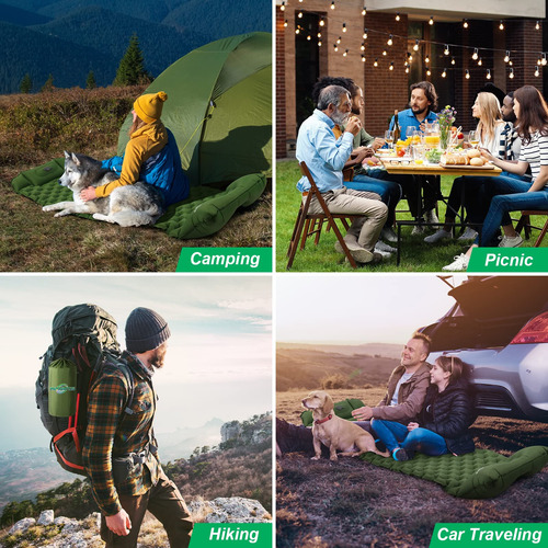 Colchoneta Inflable Ultraligera Para Acampar Y Senderismo