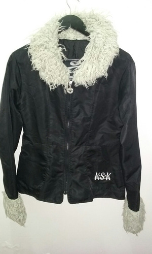 Campera Kosiuko Con Cuello Piel Cordero Impermeable Oferta!