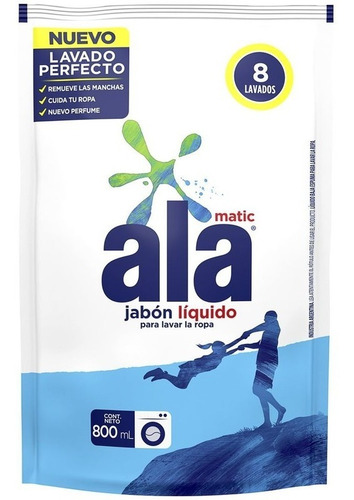 Jabón Líquido Ala Matic 800ml