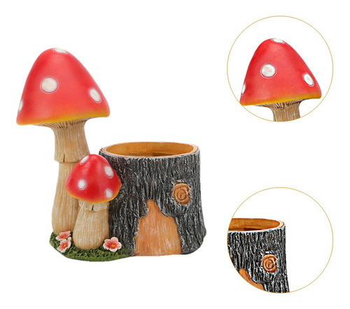 Maceta De Resina Con Forma De Hongo Iluminada, Maceta Para ,