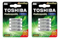 Comprar Kit C\u002F8 Pilhas Recarregável Palito Aaa 950mah Pilhas Toshiba