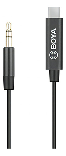 Cable adaptador Mini plug/usb tipo c de 1 USB Tipo C a 1 TRS 3.5 Boya BY-K2 de 20cm