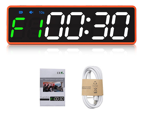 Temporizador Con Cronómetro Trasero Magnético, Reloj, Mi