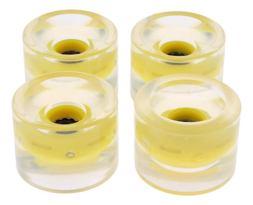 8pcs 70mm Magnético Light Up Skateboard Longboard Ruedas