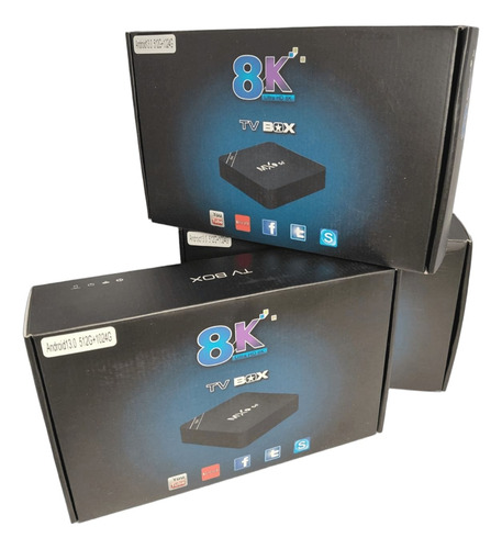 Tv Box 8k Android - Convertidor Smart 512gb Negro Estandar Negro Estándar