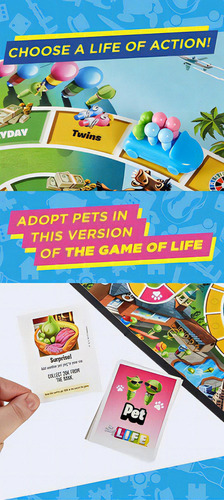 Life El Juego De La Vida Con Mascotas Juego De Mesa Hasbro