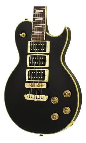 Guitarra Les Paul Aria Pro Ii Pe-350pf Aged Black + Bag