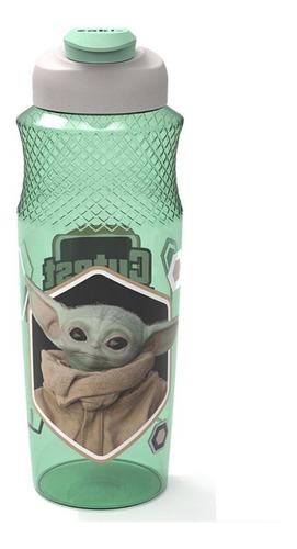 Imagen 1 de 4 de Botella Para Agua Baby Yoda Cutest