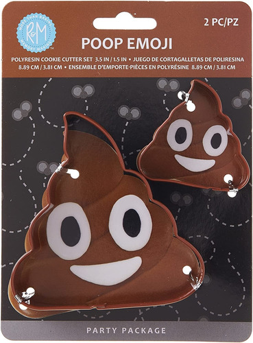 R M International Poop Emoji Cortador De Galletas Ta...