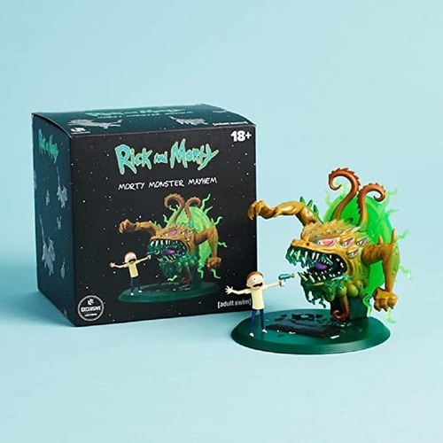 Rick And Morty Figura De Coleccion Monster Mayhem Adult Swim (Usado)
