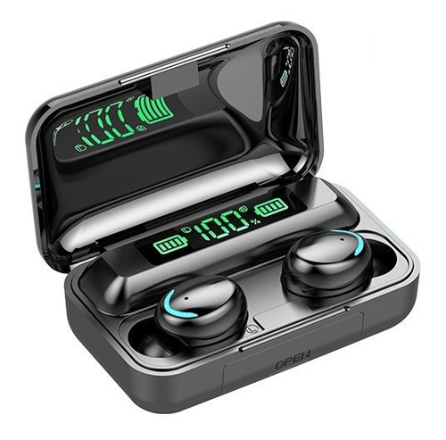 Audífonos Huella Dactilar 9d Bluetooth Manos Libres Negro