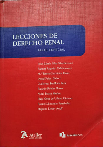 Lecciones De Derecho Penal (parte Especial). 