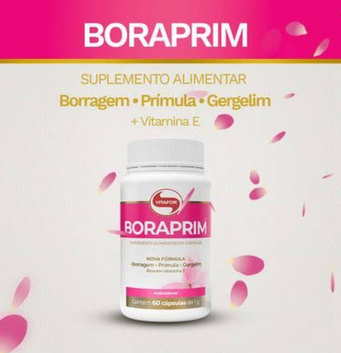 Kit 2x Boraprim Vitafor 60 Cápsulas - Sem Sabor