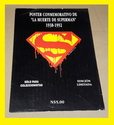 La Muerte De Superman Poster Editorial Vid Original 1992 (Usado)