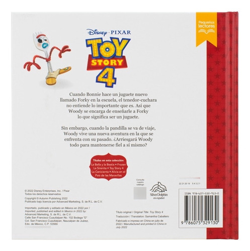 Toy Story 4 Cuento Infantil Silver Dolphin