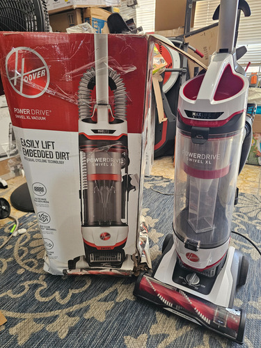 Aspiradora Vertical Hoover Power Drive Calidad 100% Usa Blanco/rojo (Usado)