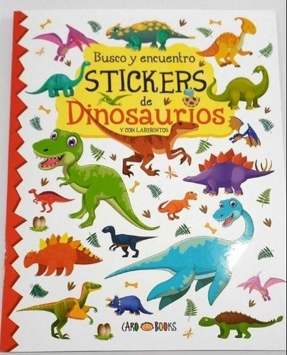 Busco Y Encuentro Stickers De Dinosaurios