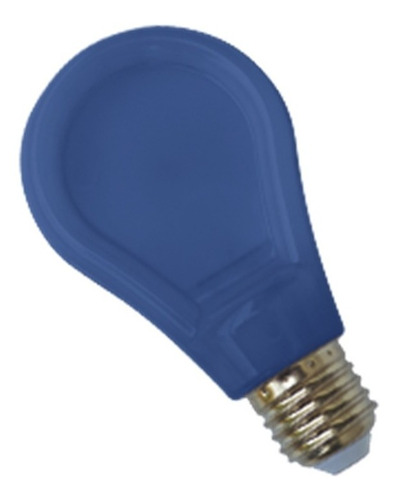 Lámpara Led Slim 9w A70 Color Azul Policarbonato E27 Tbcin