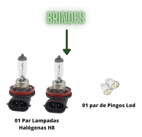 Imagem 4 de 4 de Kit Farol Milha Jeep Renegade 2019 2020 2021 Botao Bipartido