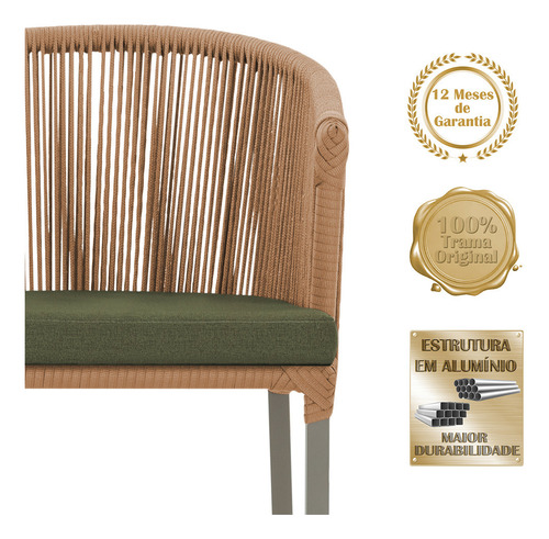 Mesa E 6 Cadeiras De Jantar Noronha Fendi E13 Trama Original