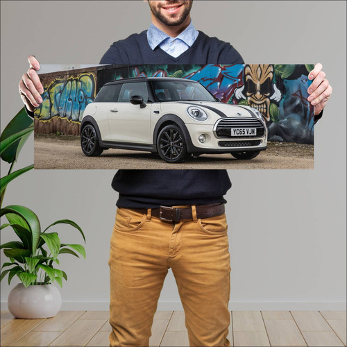 Cuadro 30x80cm Auto 2014 Mini Cooper 3 Door Uk 4 190