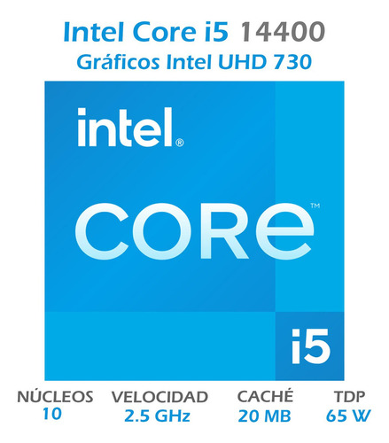 Procesador Intel Core I5-14400, S-1700 2.50ghz 10-core 20mb