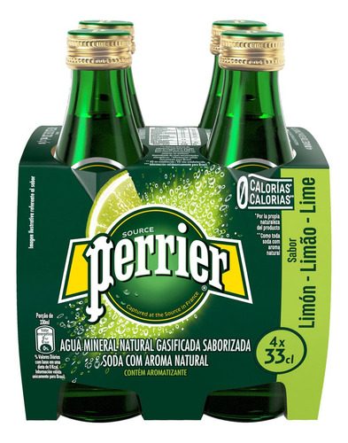 Agua Mineral Manantial Limon Perrier 330 Ml