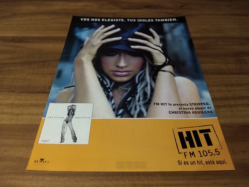 (pg736) Christina Aguilera * Publicidad Fm Hit