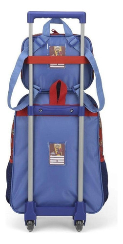 Mochila De Rodinhas Lancheira Dino Ranch