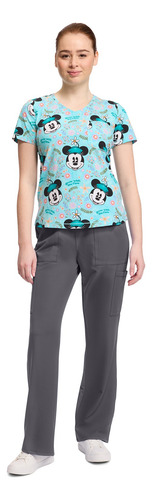 Polera Clínica Mujer Estampada Tf786 Mnws Minnie Tooniforms