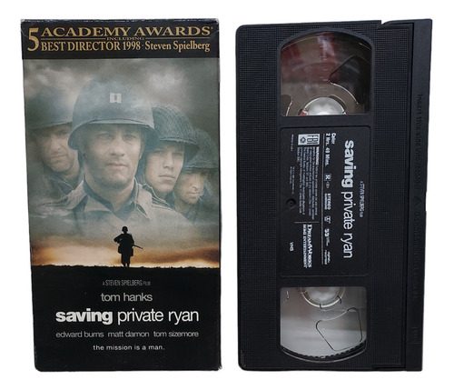 Saving The Private Ryan Pelicula Vhs 1998 Tom Hanks Damon 