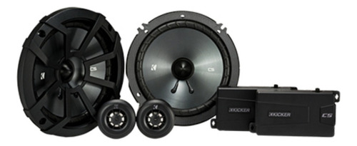 Set De Medios Kicker De 6.5 Css65 De 2 Vias Color Negro