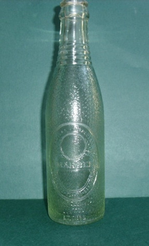 Imagen 1 de 3 de Marbel Relieve De Barquisimeto  Botella Antigua De Coleccion
