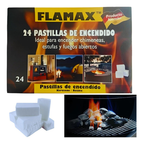 6 Cajas De 24 Pastillas Iniciador De Fuego Quincho Parrilla 