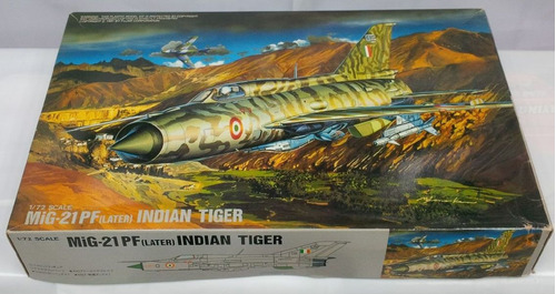 Mig-21pf Later Indian Kit Avion Plástico 1/72 Fujimi.