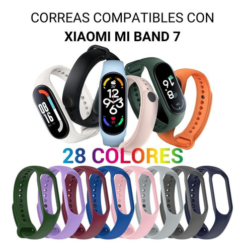 Correas Compatible Con Xiaomi Mi Band 7 | Silicona