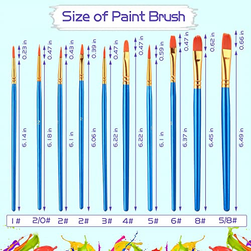 Juego De Bandejas De Pintura Y Pinceles, Kit De Paleta De Pi