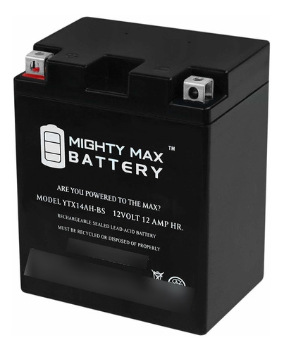 Mighty Max Ytx14ah-bs Bateria Para Polaris Magnum 425