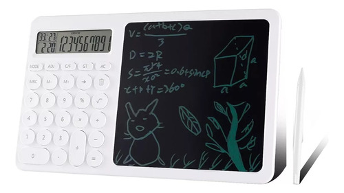 Calculadora 28 Teclas Con Bloc De Notas Lcd Tactil + Lapiz